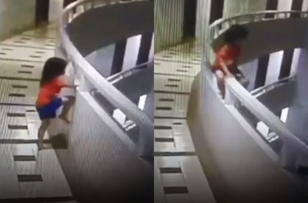 VIDEO : पाच वर्षीय चिमुकलीची झोपेत 11 व्या मजल्यावरुन उडी आणि...